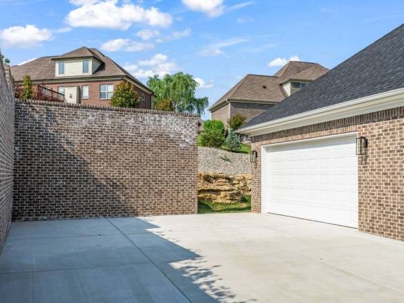 New residential driveway and garage at 5609 Morningside Drive.