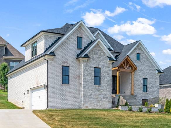 Beautiful new construction home with brick and stone accents at 5611 Morningside Drive.
