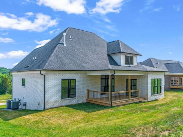 New construction home on Morningside Drive with a spacious backyard.