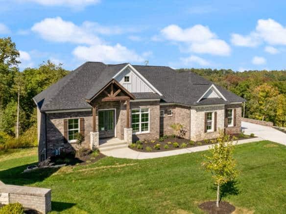 Beautiful new craftsman-style house with brick and wood accents at 6307 Leyton Court.