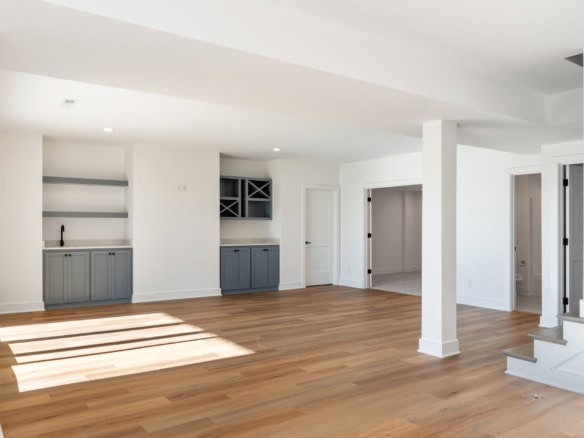 Modern interior living room with open layout and natural light at 3228 Catalpa Farms Drive.