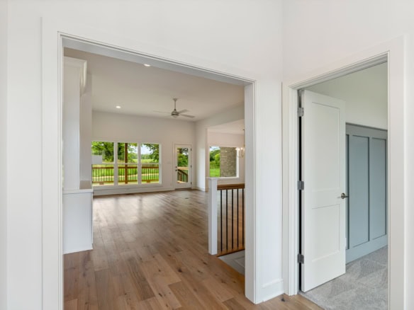 Interior view of a modern home at 3236 Catalpa Farms Dr, showcasing spacious living area with large.