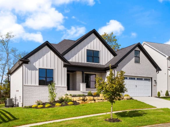 Beautiful new construction home with contemporary design and spacious yard.